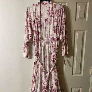 XS pink floral Charter Club Robe
